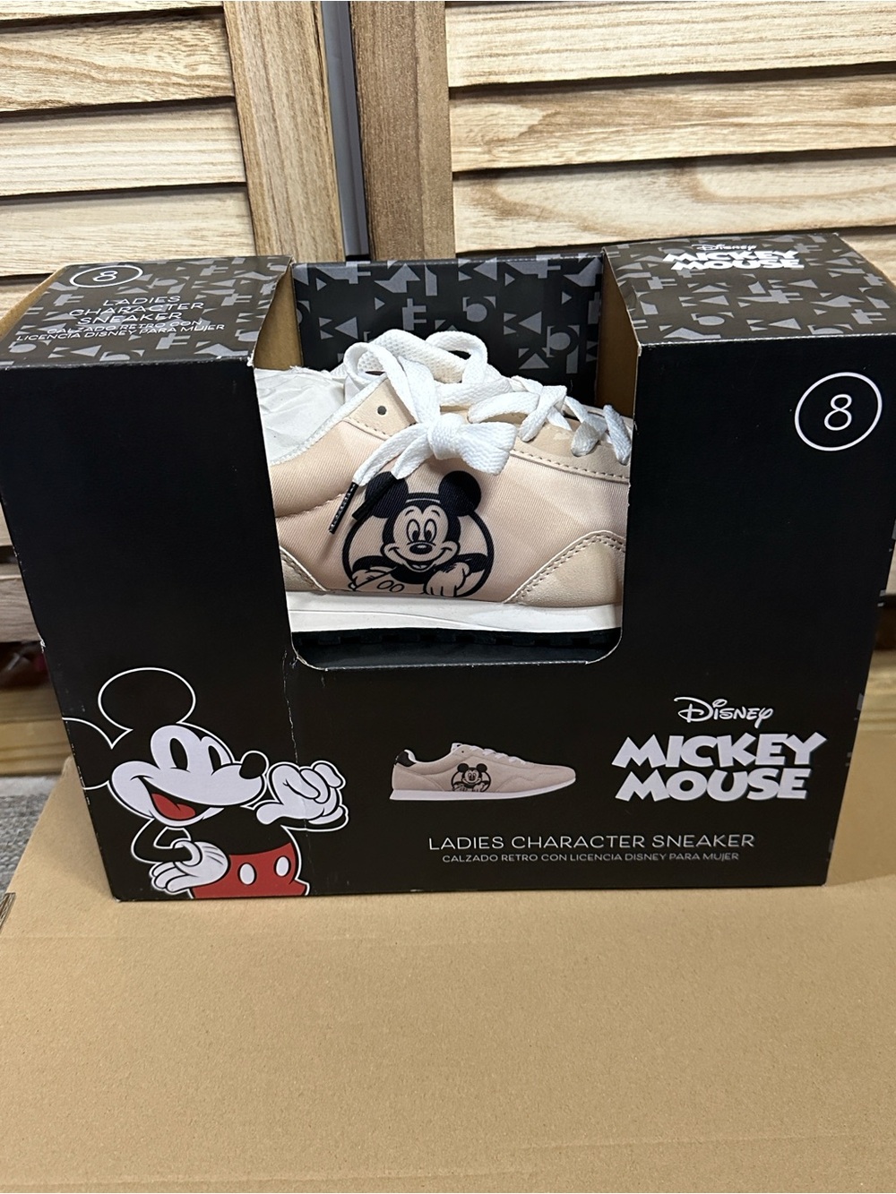 Disney Mickey Mouse women’s ' Beige Character Sneakers